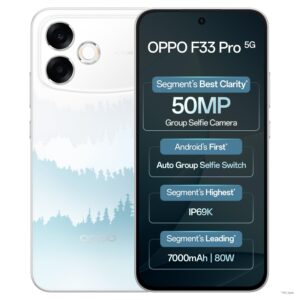 Oppo F33 Pro 5G Smartphone (8GB RAM, 128GB Storage, Misty Forest)