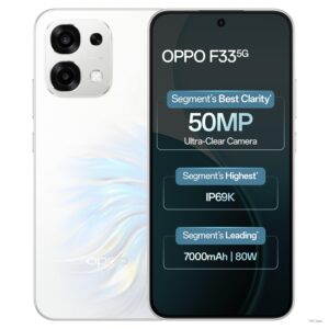 Oppo F33 5G Smartphone (6GB RAM, 128GB Storage, Pearl White