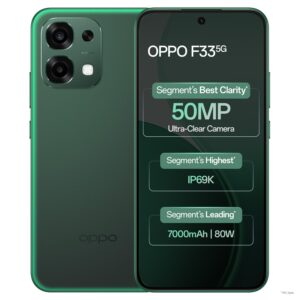 Oppo F33 5G Smartphone (6GB RAM, 128GB Storage, Forest Green)