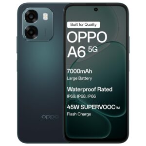 Oppo A6 5G (Sapphire Blue, 4GB RAM,128GB Storage)