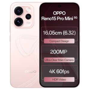 Oppo Reno15Pro mini 5G (Crystal Pink, 12GB RAM, 512GB Storage)