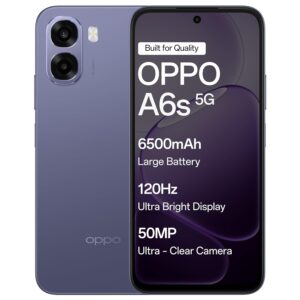 Oppo A6s 5G (Plum Purple, 4GB RAM,128GB Storage)
