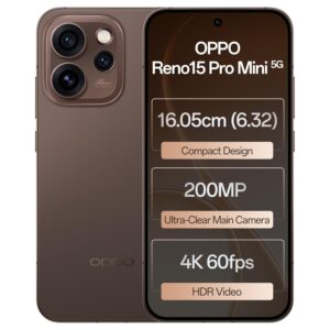 Oppo Reno15Pro mini 5G (Cocoa Brown, 12GB RAM, 256GB Storage)