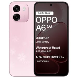 Oppo A6 5G (Sakura Pink, 4GB RAM,128GB Storage)